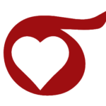 Logo displaying heart surrounded by blood vessel